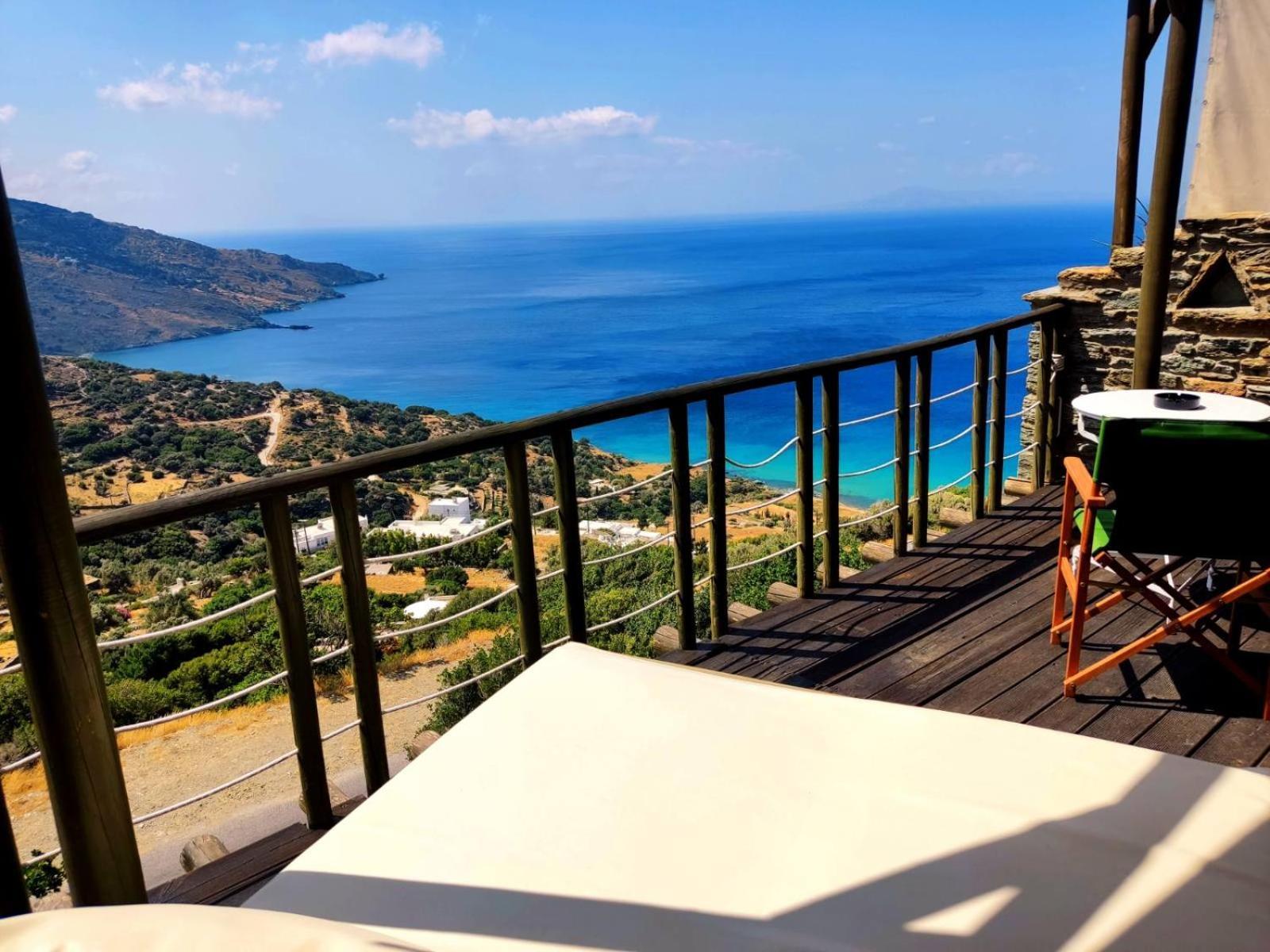 Апарт отель Aegean Castle Andros - Adults Only Agia Eleousa Экстерьер фото